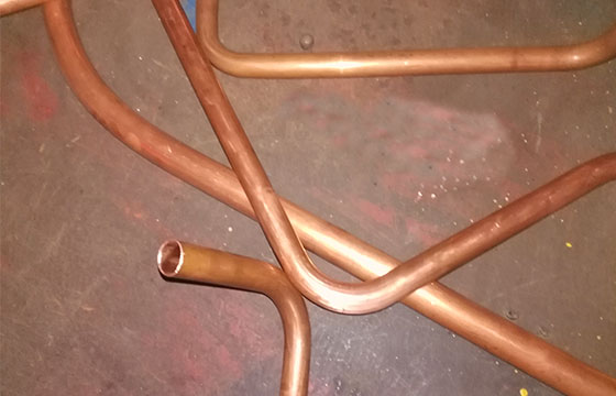 不同角度铜管弯管